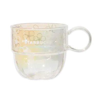 STARBUCKS SAKURA 2026 Heat-Resistant Glass Mug 355ml "Luster"