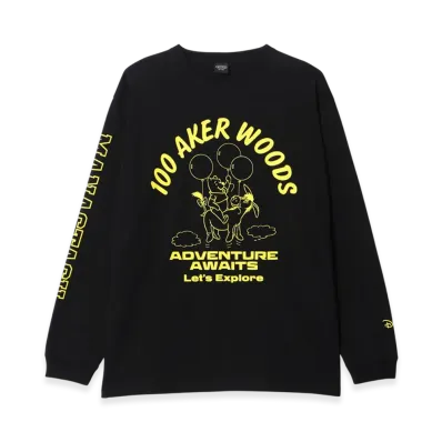 Manastash Winnie The Pooh L/S Tee "Black"