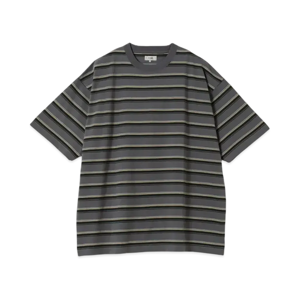 BEAMS Loose Border Tee "Gray"