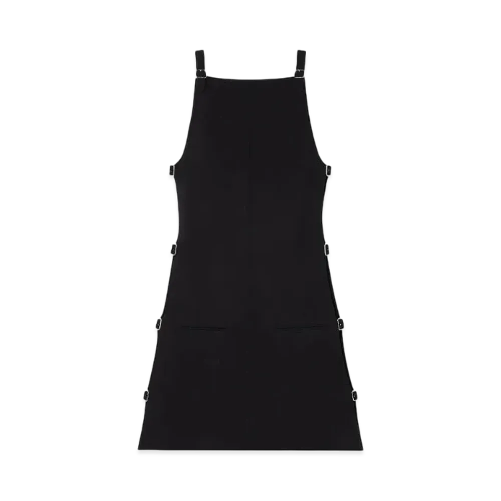 Courreges Multi-Buckle Mini Dress "Black"