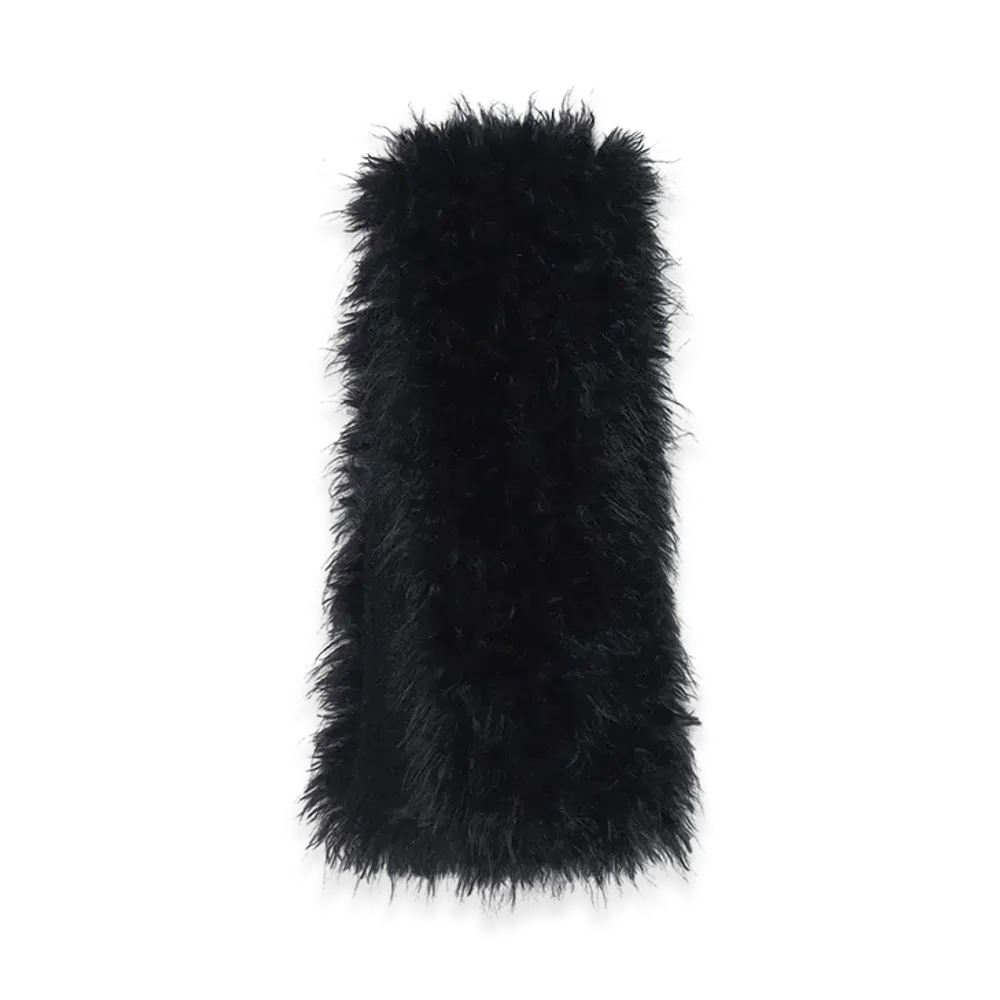 S'YTE Shaggy Fur Neck Warmer "Black"