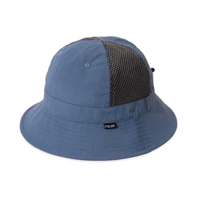 POLeR Nylon Mesh Bell Hat "Blue"