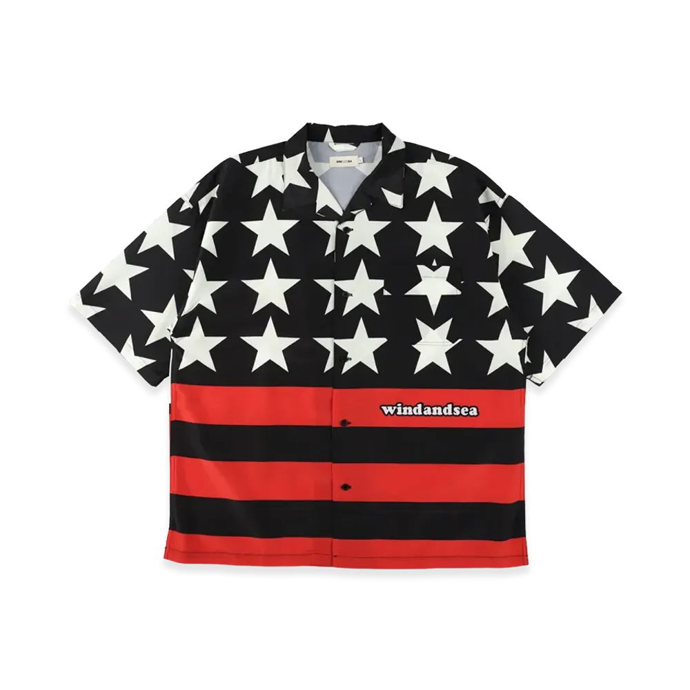 WIND AND SEA x Toy Machine American Monster Shirt "Black/Red"