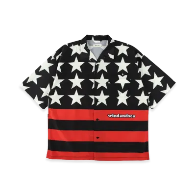 WIND AND SEA x Toy Machine American Monster Shirt "Black/Red"