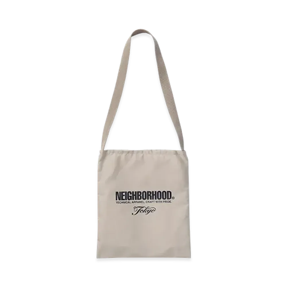 NEIGHBORHOOD Logo Shoulder Bag "Beige"