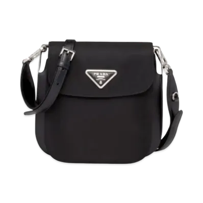 PRADA Nylon Margit Shoulder Bag "Black"