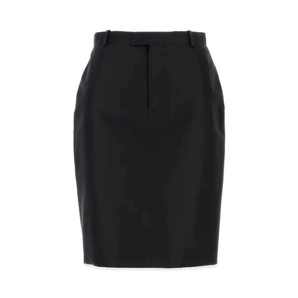 GUCCI Women's Faille Skirt "Black"
