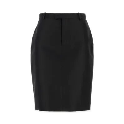 GUCCI Women's Faille Skirt "Black"