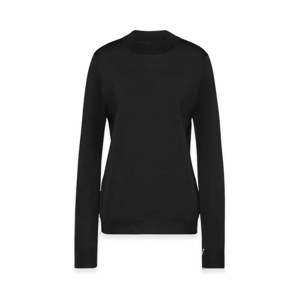 Maison Margiela Women's Merino Wool Sweater "Dark Gray"