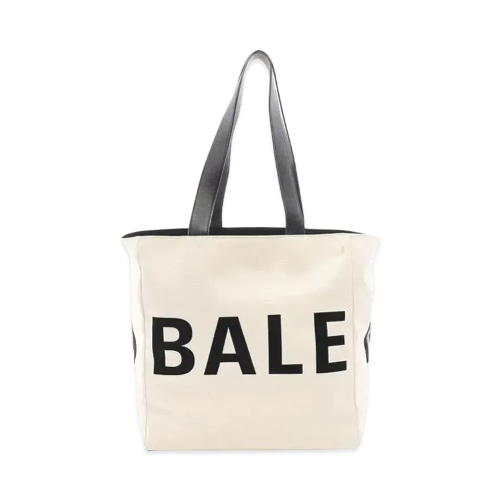 Balenciaga Canvas Leather Tote Bag