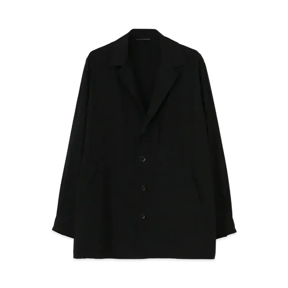 Yohji Yamamoto Y's DECYNE DOUBLE PIPING POCKET WORK JACKET "Black"