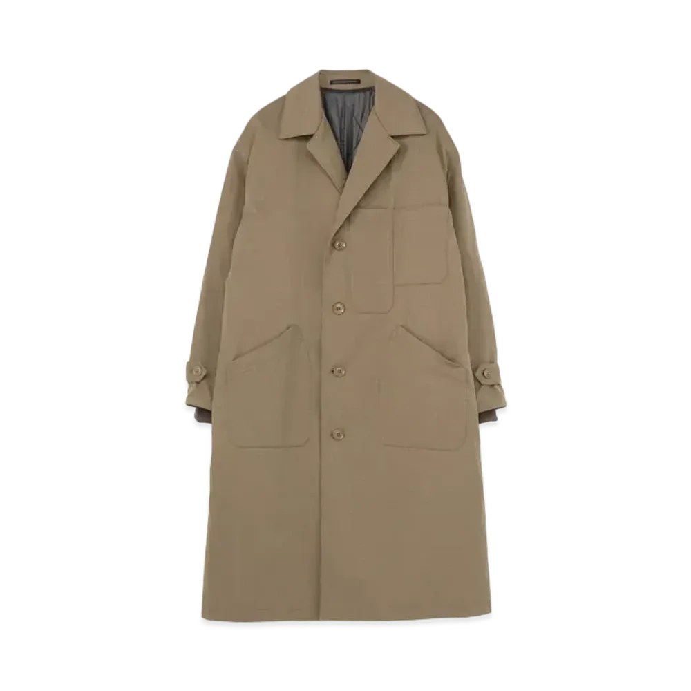 Yohji Yamamoto Y's NYLON CHINO CLOTH LONG COAT "Beige"