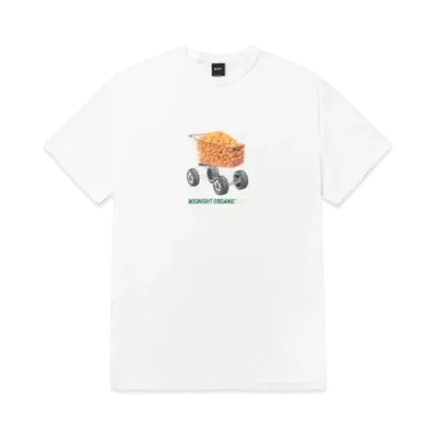 HUF x Midnight Organic Shopping Cart Tee "White"