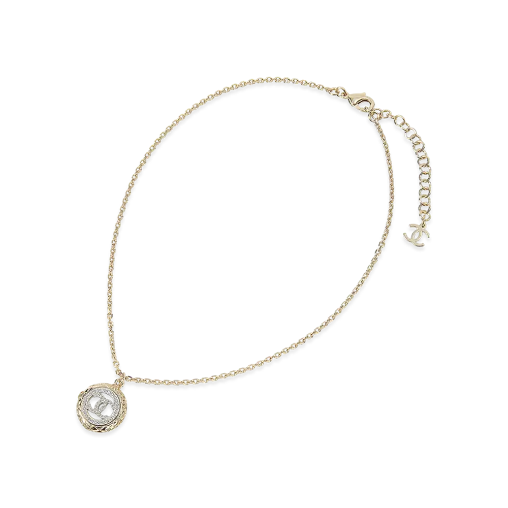 CHANEL Necklace CC Mark "Gold"