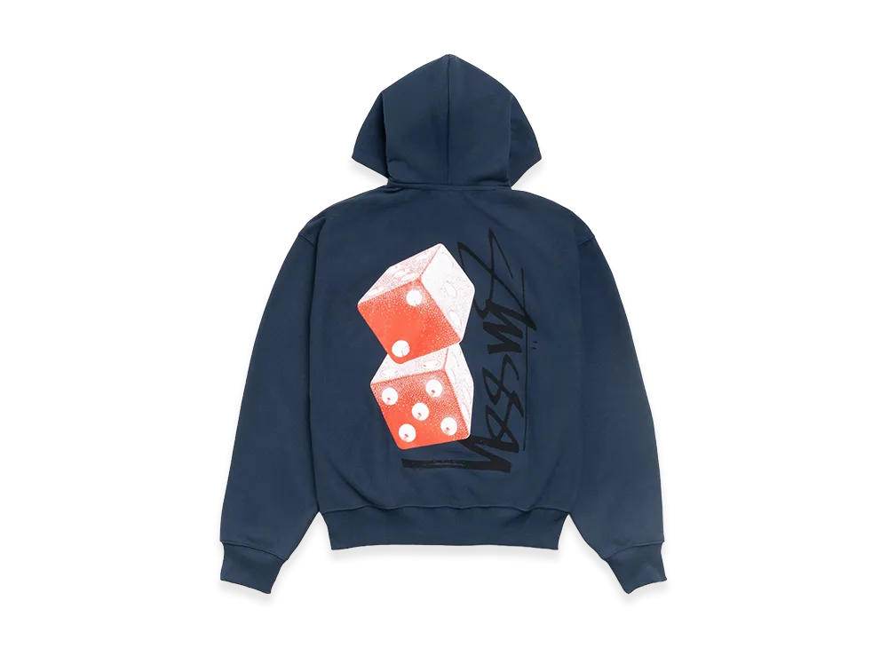 Stussy Tall Dice Zip Hoodie "Navy"