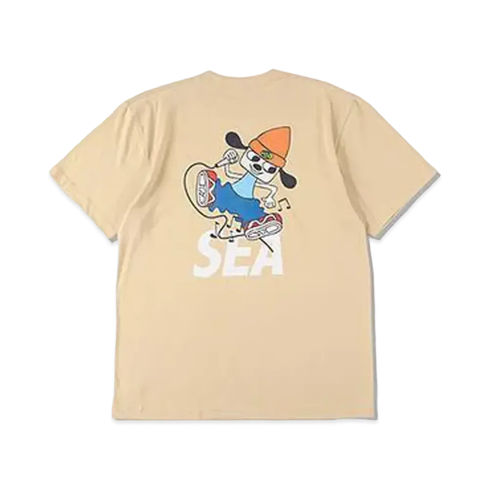 WIND AND SEA x PaRappa the Rapper (Parappa&SEA) Tee "Beige"