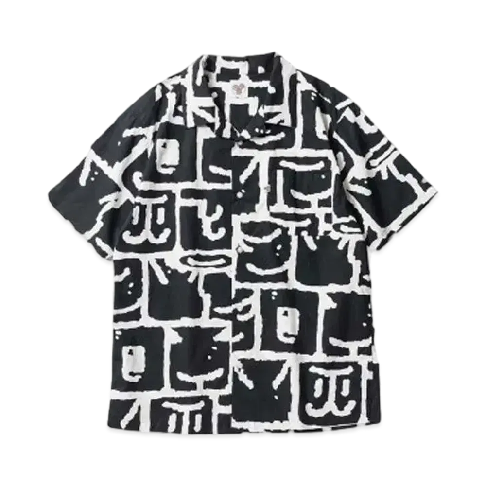 SAYHELLO Zerosy Letter Shirts "BLACK"