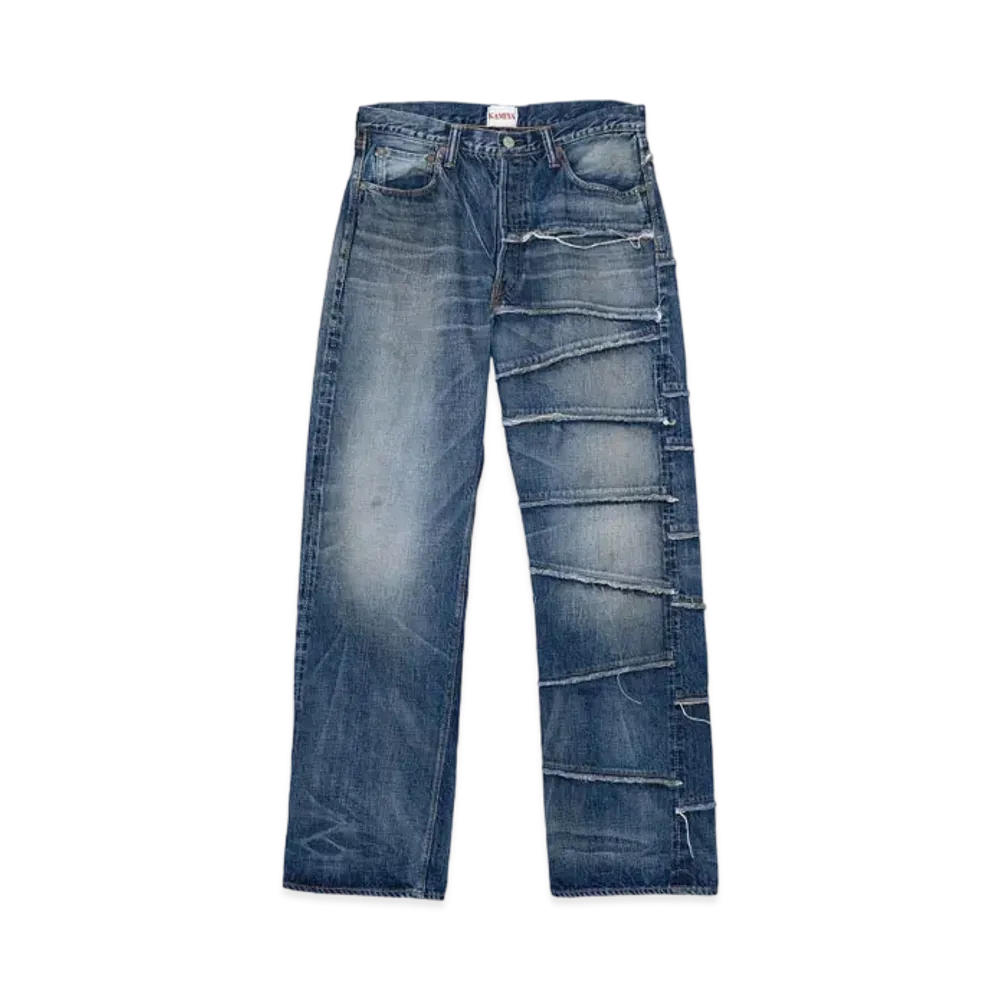 Maison MIHARA YASUHIRO FULLCOUNT x KAMIYA Switching Denim Pants "Indigo"