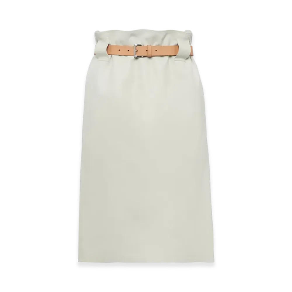 PRADA Women's Leather Skirt "Ice"
