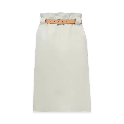 PRADA Women's Leather Skirt "Ice"