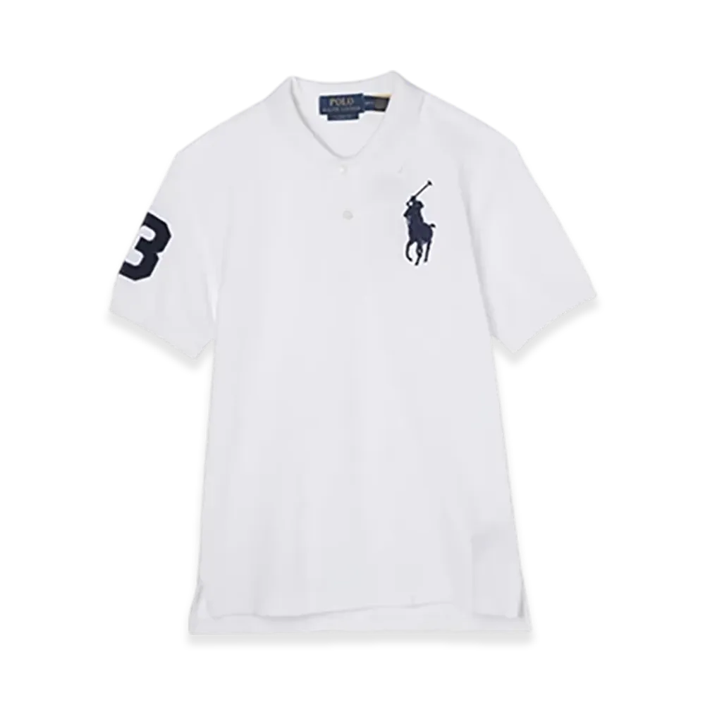 Polo Ralph Lauren Short-Sleeve Big Pony Mesh Polo Shirt "Poloblack/White/B"