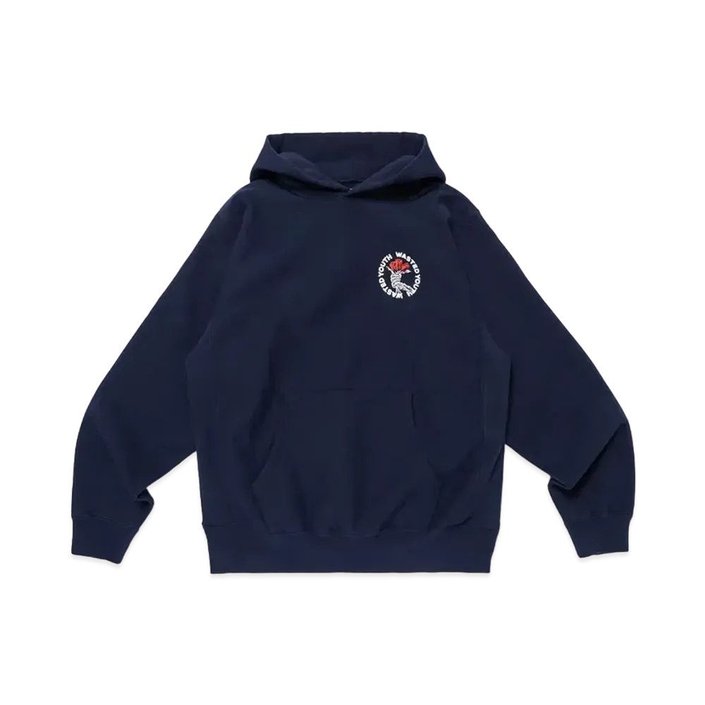 Wasted Youth Heavy Weight Hoodie #2 "Navy" / VERDY