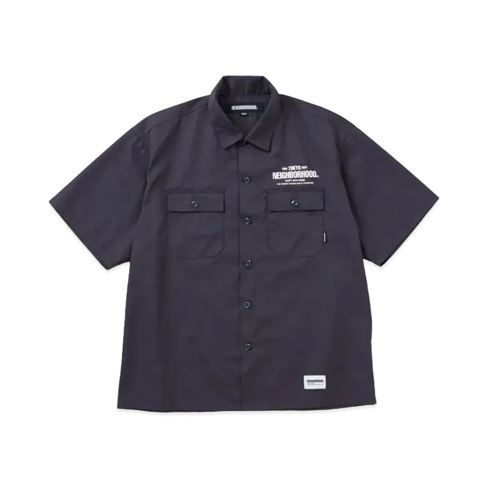 NEIGHBORHOOD Classic Work Shirt SS "Charcoal"