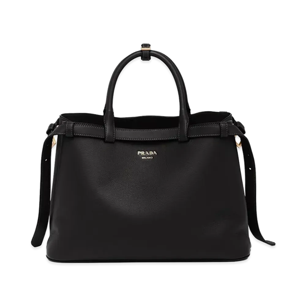 PRADA Women's 'Buckle Medium' Handbag "Black"
