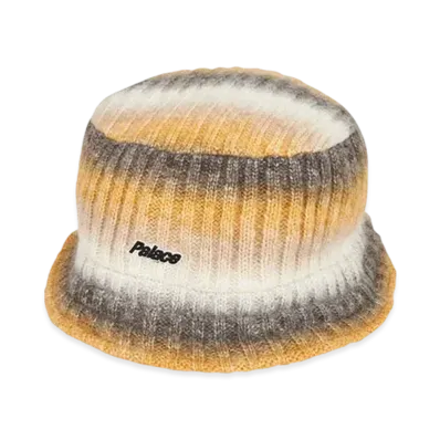 PALACE KNITTED BUCKET HAT "Brown"
