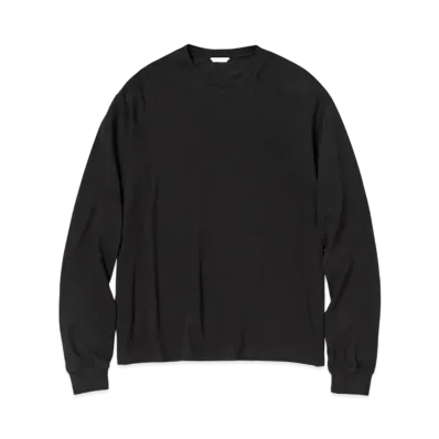AURALEE Seamless L/S Tee "Black"