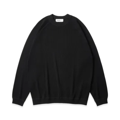 everyone Surf Knit Crew Neck Sweatshirt "Black"