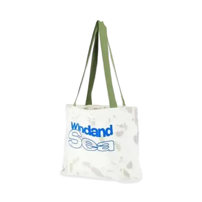 WIND AND SEA Big Canvas Tote Bag "Celadon"