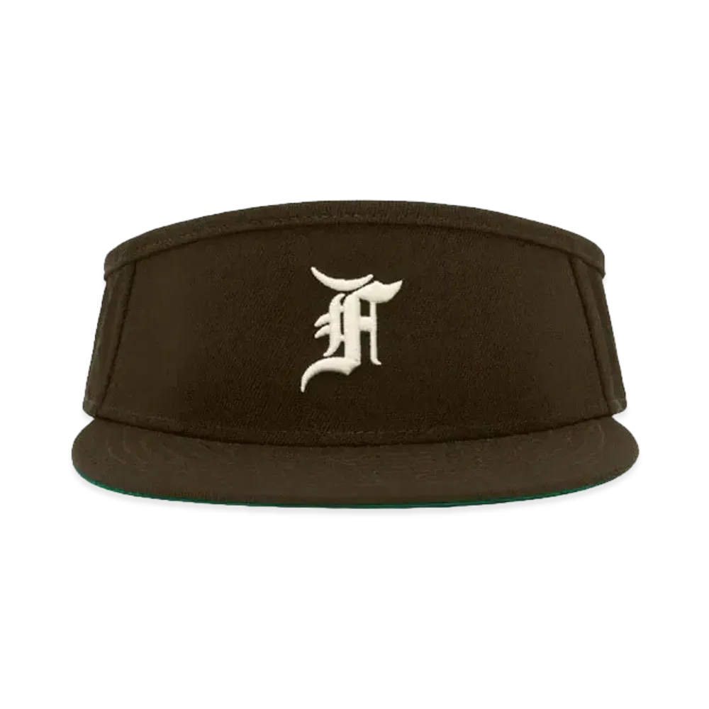 FEAR OF GOD ESSENTIALS x NEW ERA Fitted Visor "Walnut"