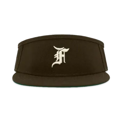 FEAR OF GOD ESSENTIALS x NEW ERA Fitted Visor "Walnut"