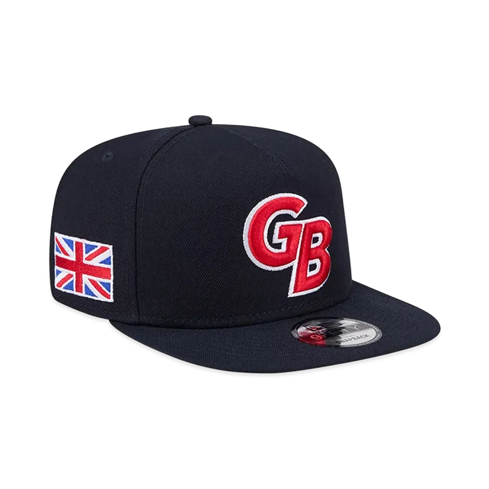 NEW ERA Great Britain Baseball 2026WBC World Baseball Classic 9Fifty A-Frame Snapback Hat "Navy"