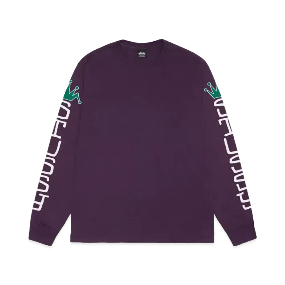 Stussy Jumbo LS Tee Pigment Dyed "Purple"