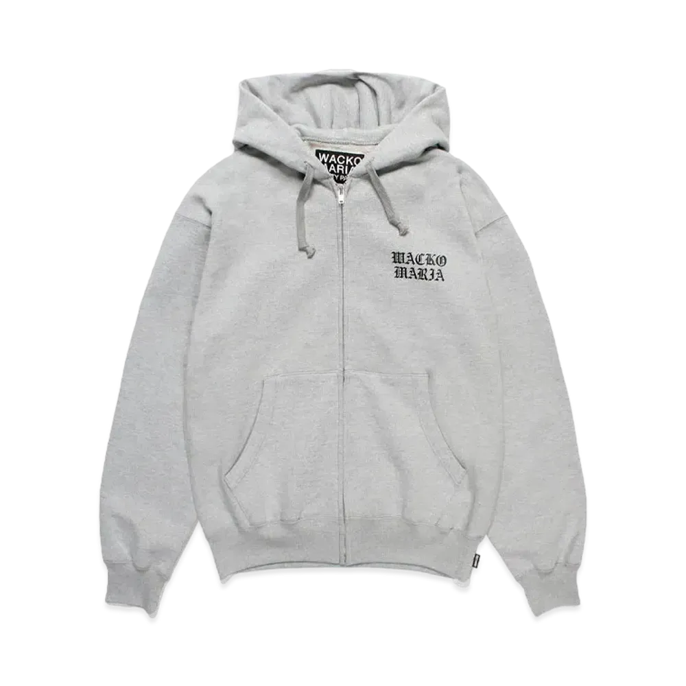 WACKO MARIA Heavy Weight Zip Hooded Sweat Shirt "Gray"