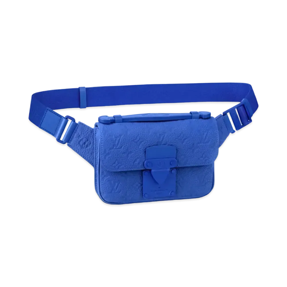 Louis Vuitton S Lock Sling Bag Taurillon Monogram "Blue"