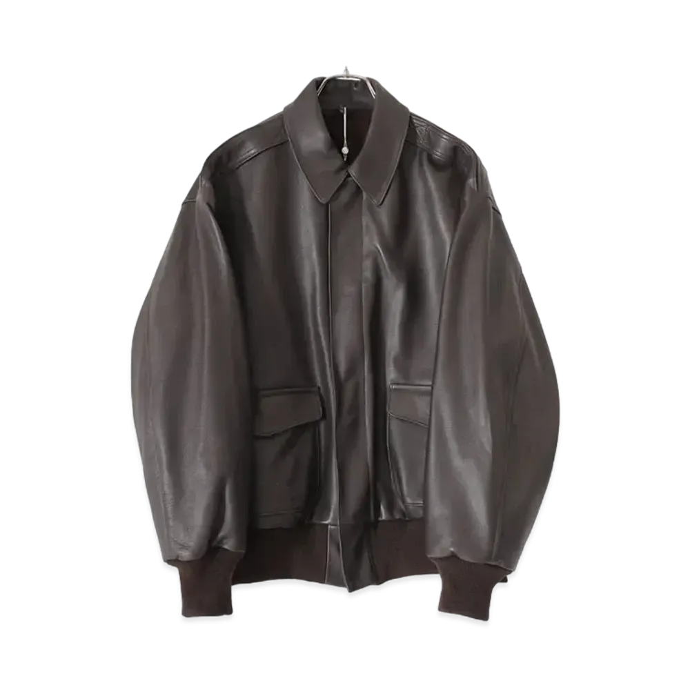 COMOLI Sheepskin A-2 Jacket "Brown"