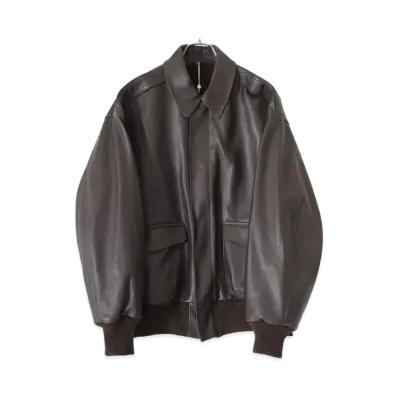 COMOLI Sheepskin A-2 Jacket "Brown"