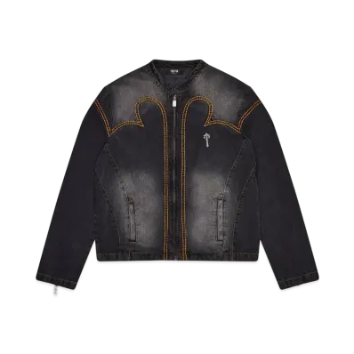 TRAPSTAR Irongate T Panel Denim Jacket "Washed Black"