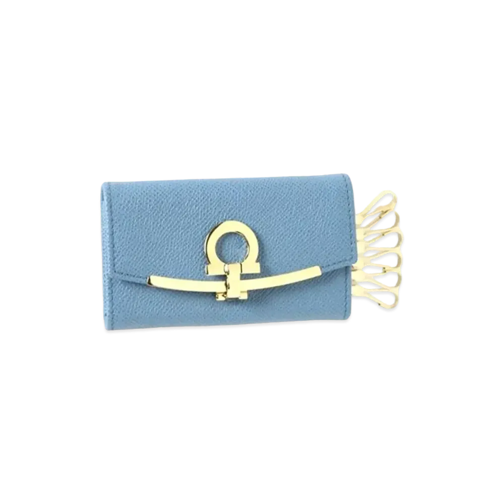 Salvatore Ferragamo Gancini Keyring "Chambray"