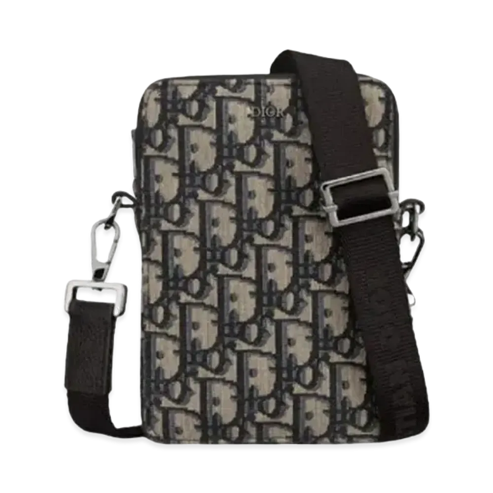 Dior Messenger Pouch Oblique Jacquard "Beige/Black"