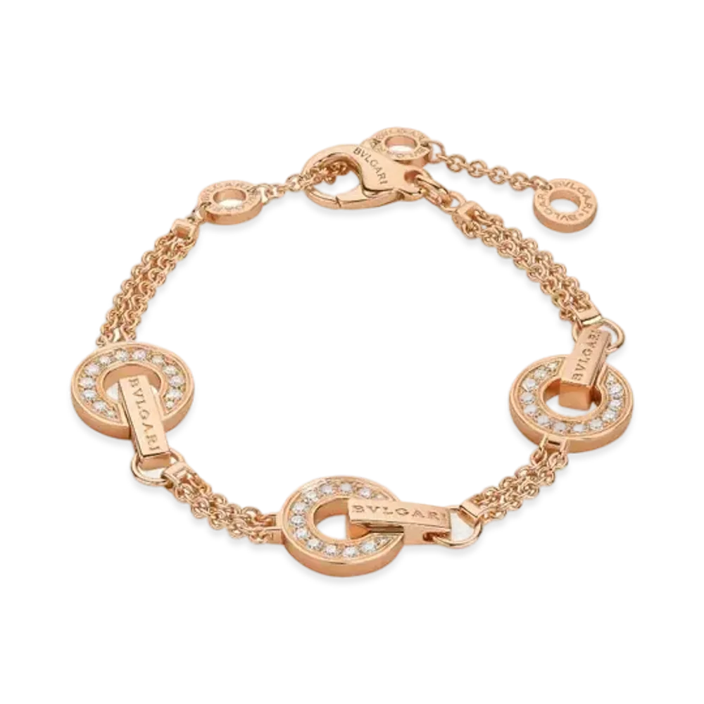 BVLGARI Bulgari Bulgari Bracelet Diamond "Pink Gold"