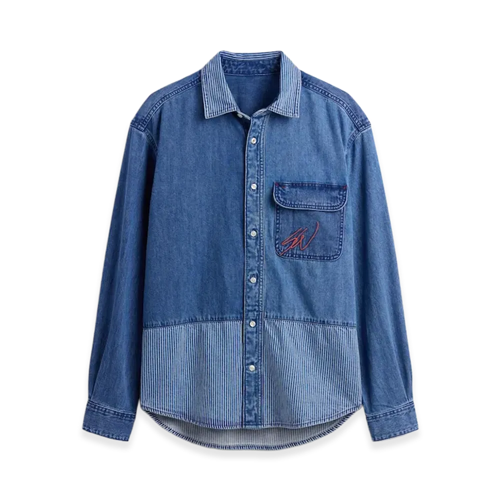 Gap x Sean Wotherspoon Relaxed Fit Railroad Denim Shirt "Denim"