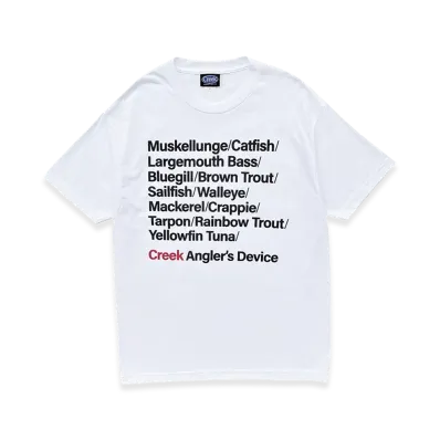 Creek Angler's Device Field Guide Tee "White"