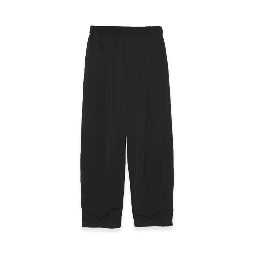 Graphpaper Fulled Wool Twill Wide Easy Pants "Black"