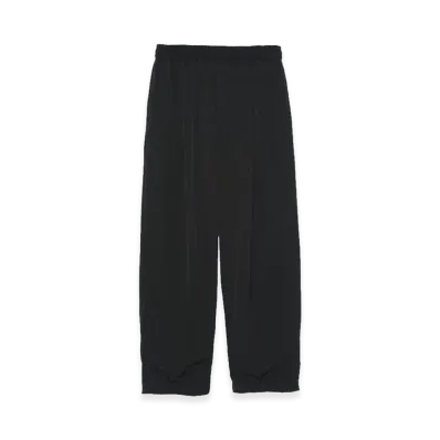 Graphpaper Fulled Wool Twill Wide Easy Pants "Black"
