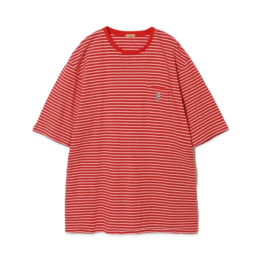 UNDERCOVER Cotton Border T-Shirt "Red"