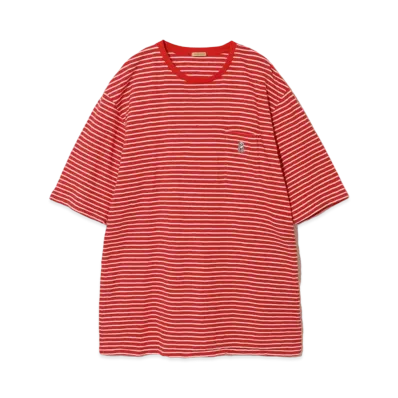 UNDERCOVER Cotton Border T-Shirt "Red"